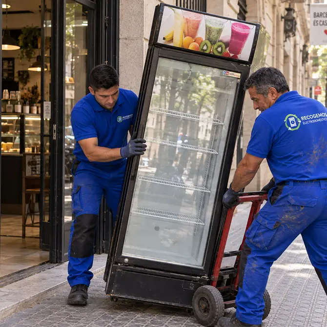 recogida de nevera industrial en barcelona